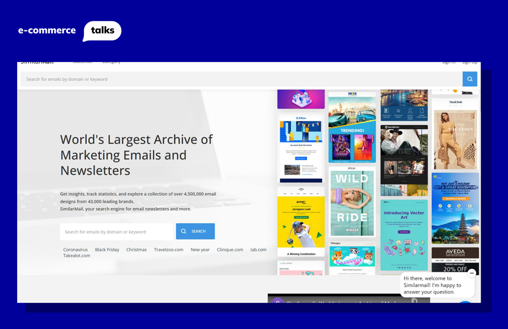 similarmail.com helps generate ideas for email campaigns