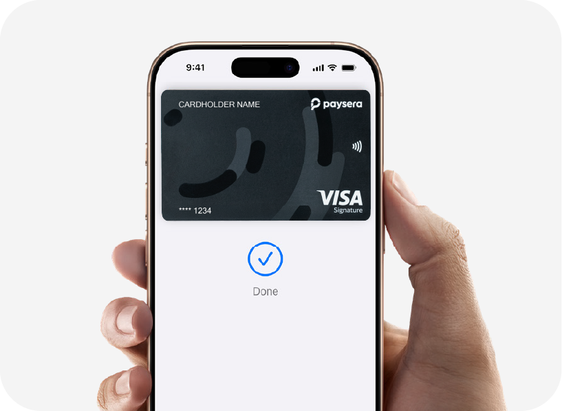 Paysera Visa Signature card
