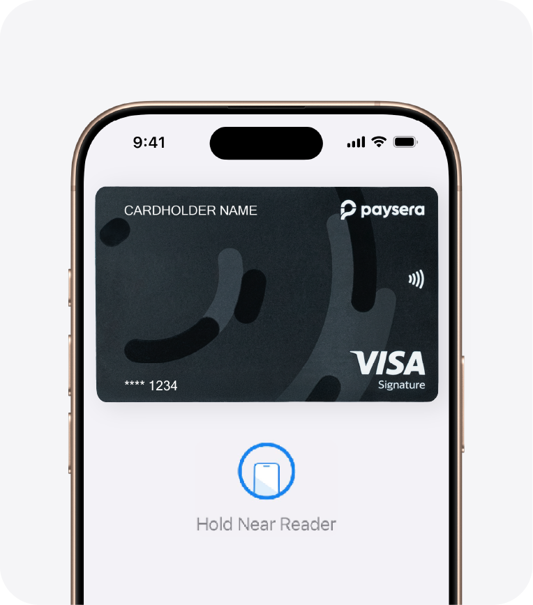 Shopping Online and In Apps using the Paysera Visa Signature card and Apple Pay